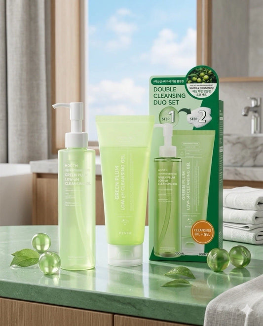 #OOTD Green Plum Low pH Cleansing Duo Set Korean Cleansers