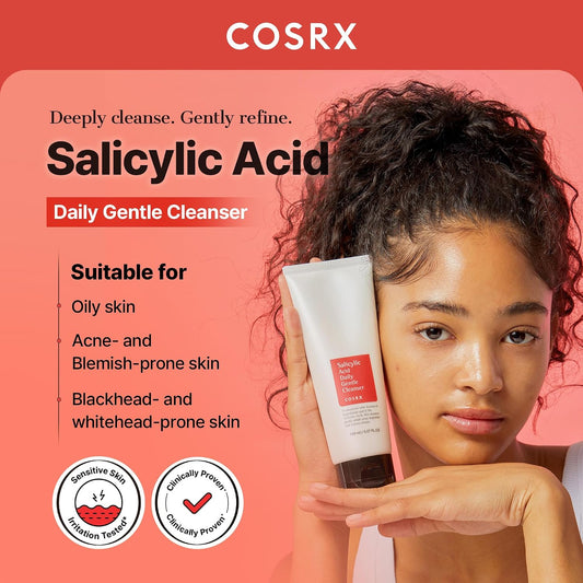 COSRX Salicylic Acid Daily Gentle Cleanser 150ml, additional product gallery view of the face wash.