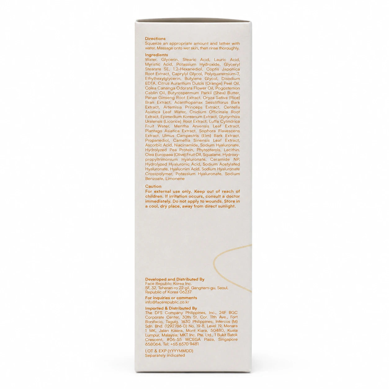 Face Republic Glow Gold Mineral Cleanser 100ml