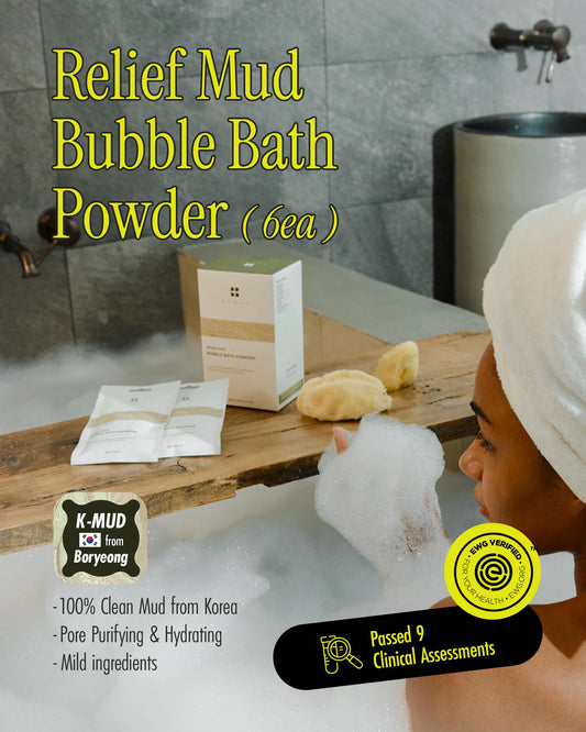BRMUD Relief Mud Bubble Bath Powder 6 Pack (6 x 50g)