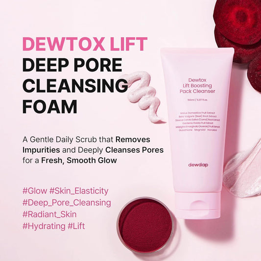 dewdap Dewtox Lift Boosting Pack Cleanser Korean Cleansers