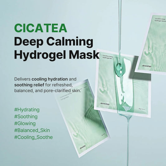 dewdap Cicatea Deep Calming Hydrogel Mask (4 Sheets) Korean Masks