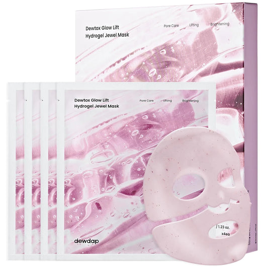 dewdap Dewtox Glow Lift Hydrogel Jewel Mask (4 Sheets) Korean Masks