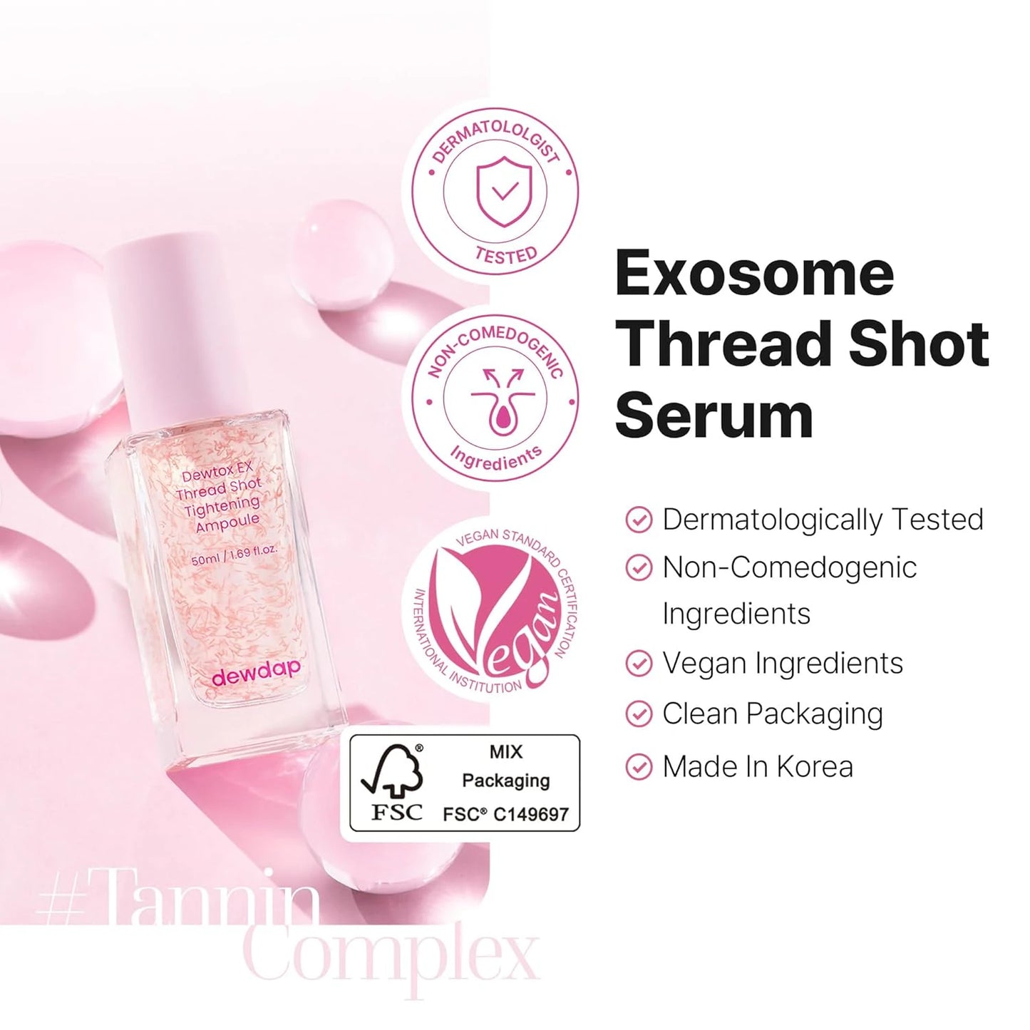dewdap Dewtox EX Thread Shot Tightening Ampoule Korean Serums