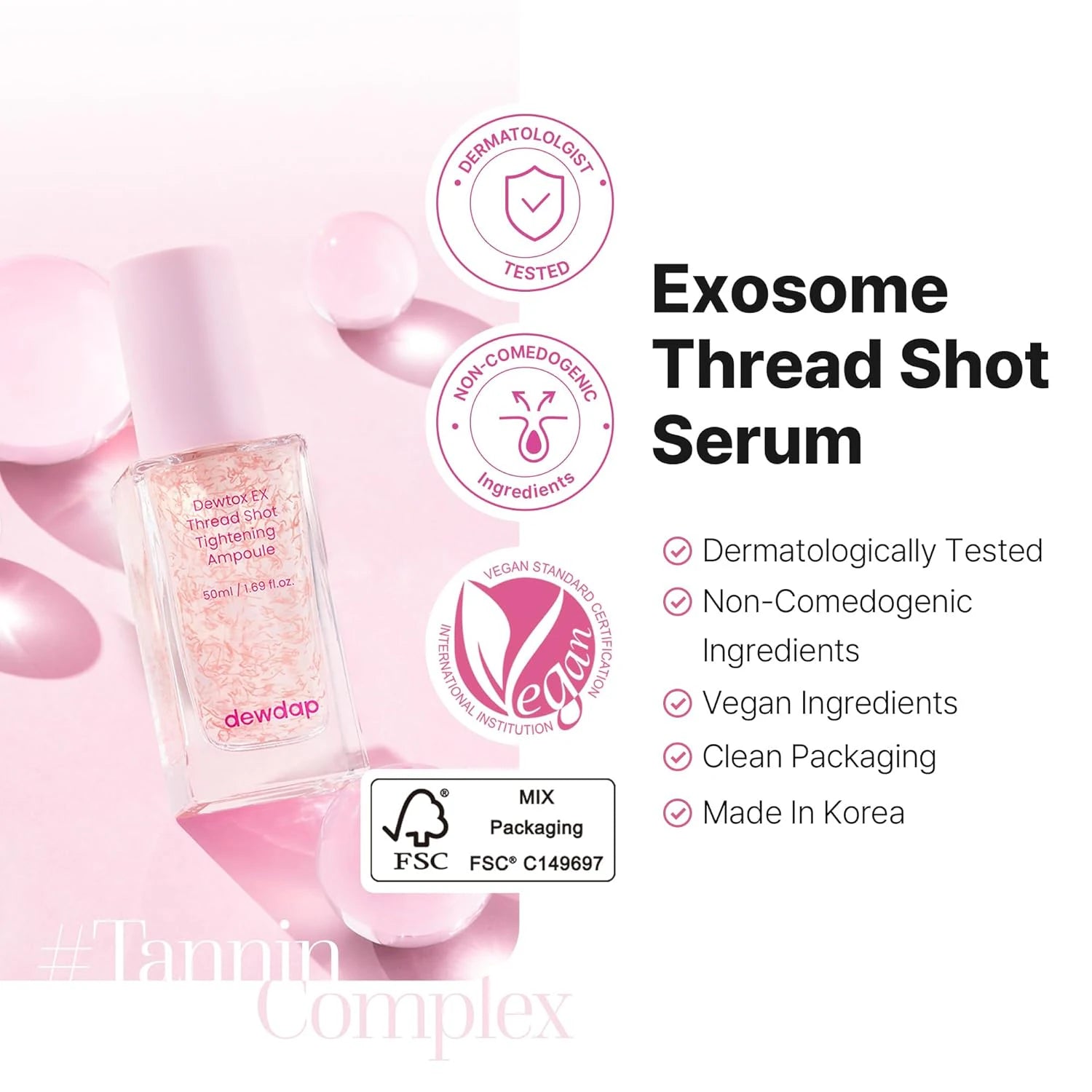 dewdap Dewtox EX Thread Shot Tightening Ampoule Korean Serums