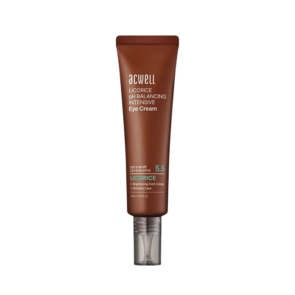ACWELL 5.5 Licorice pH Balancing Intensive Eye Cream 30 ml tube on white background