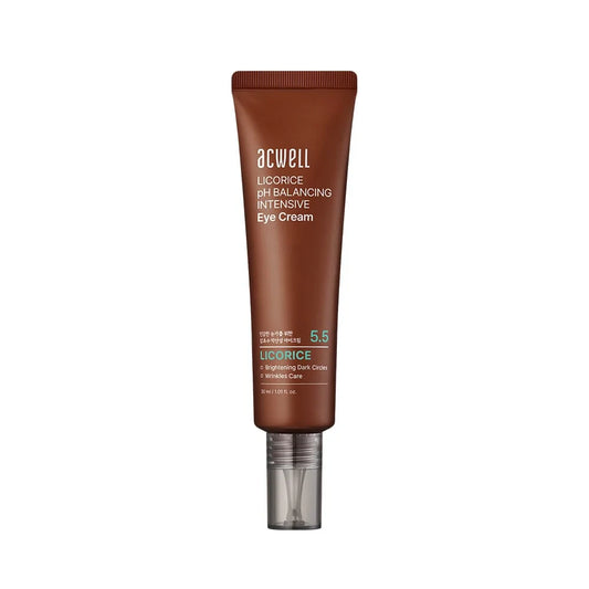 ACWELL 5.5 Licorice pH Balancing Intensive Eye Cream 30 ml tube on white background