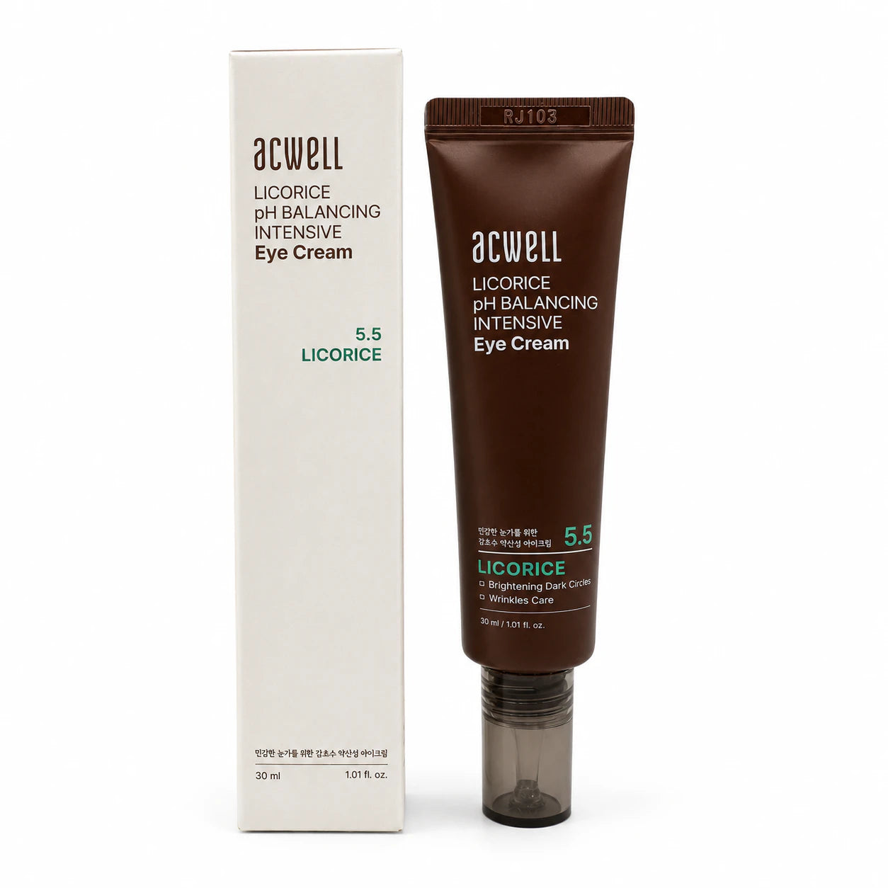 ACWELL Licorice pH Balancing Intensive Eye Cream 30 ml with front packaging