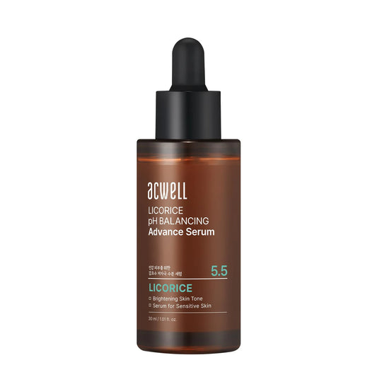 ACWELL 5.5 Licorice pH Balancing Advanced Facial Serum 30 ml bottle on a white background