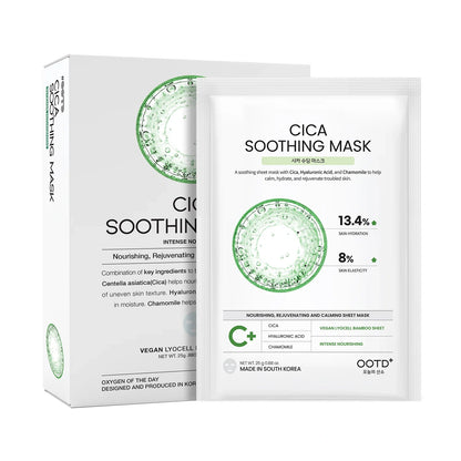 #OOTD Cica Soothing Face Mask (10 Sheets) Korean Masks