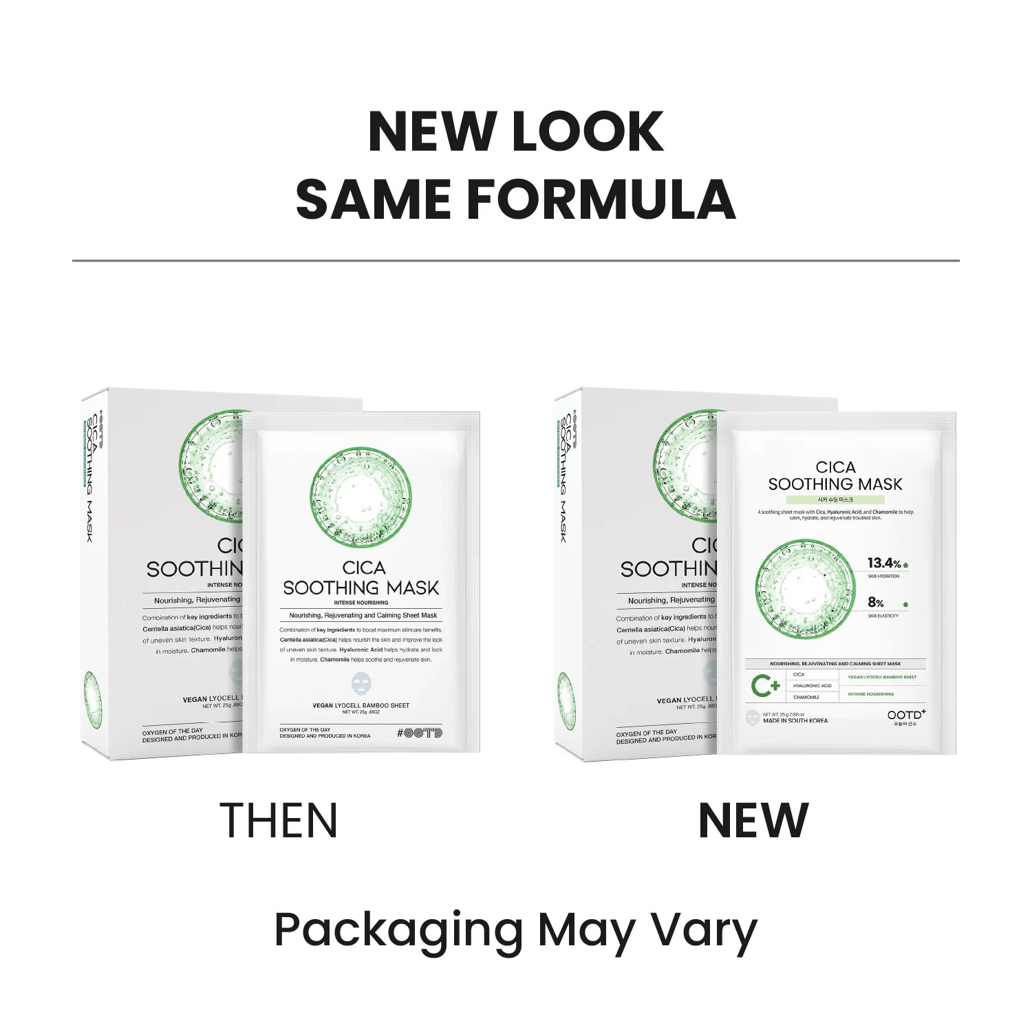 #OOTD Cica Soothing Face Mask (10 Sheets) Korean Masks
