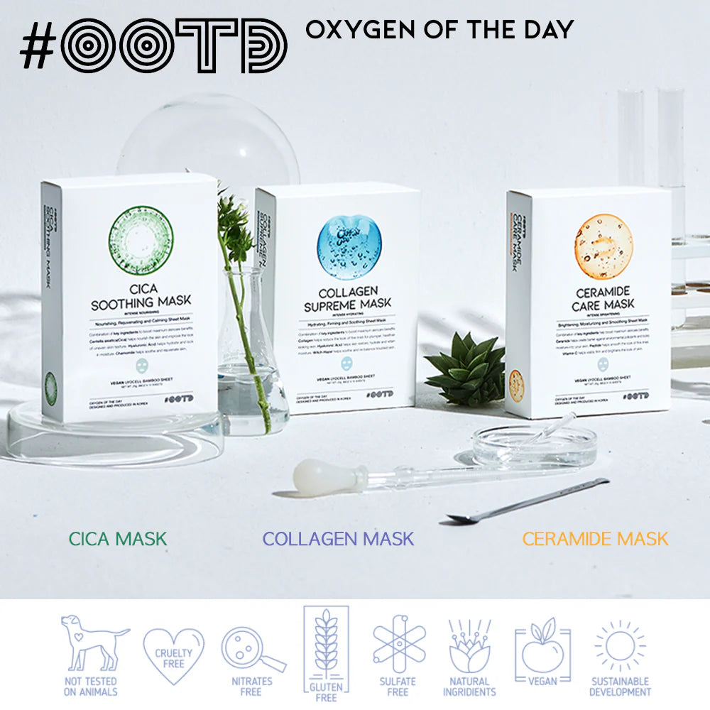 #OOTD Collagen Supreme Face Mask (10 Sheets) Korean Masks
