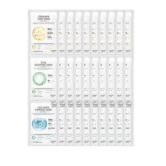 #OOTD Hydrating Essence Sheet Mask Pack (30 Sheets) Korean Masks