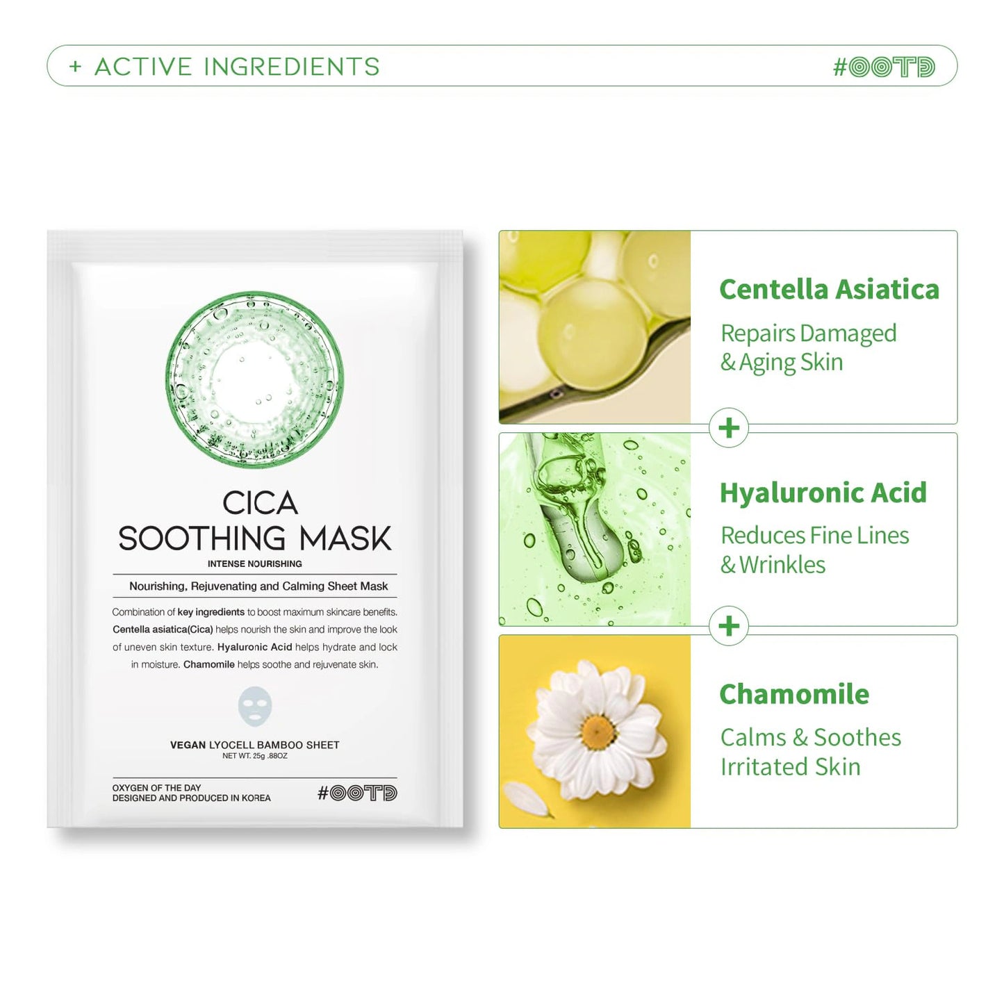 #OOTD Hydrating Essence Sheet Mask Pack (30 Sheets) Korean Masks