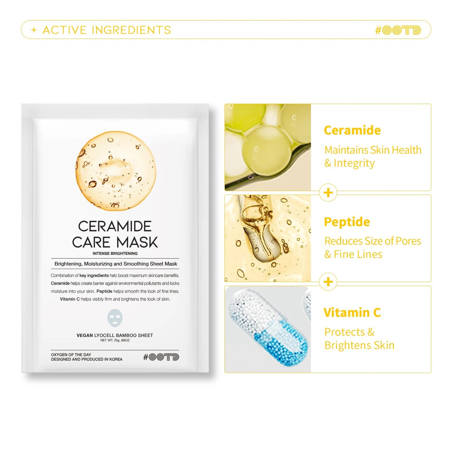 #OOTD Hydrating Essence Sheet Mask Pack (30 Sheets) Korean Masks