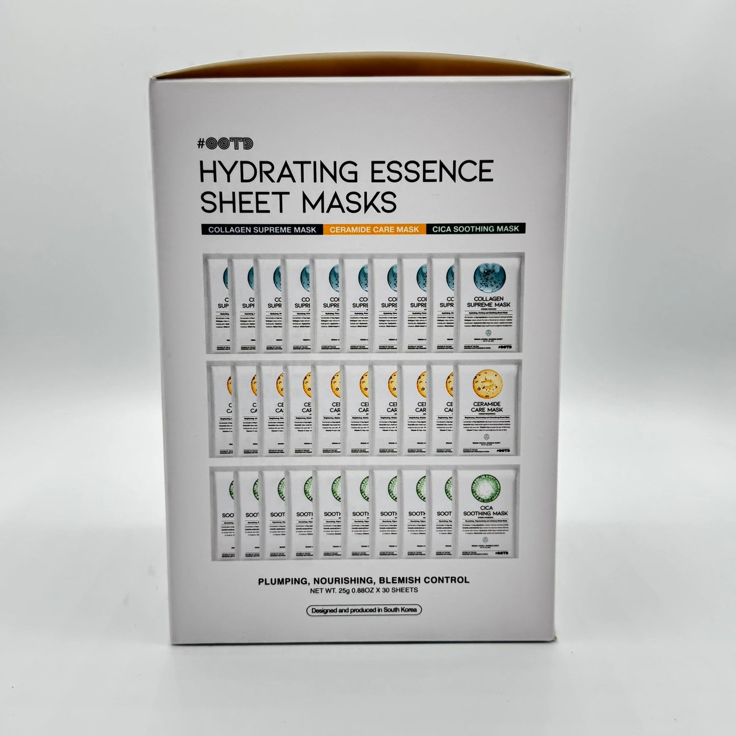 #OOTD Hydrating Essence Sheet Mask Pack (30 Sheets) Korean Masks