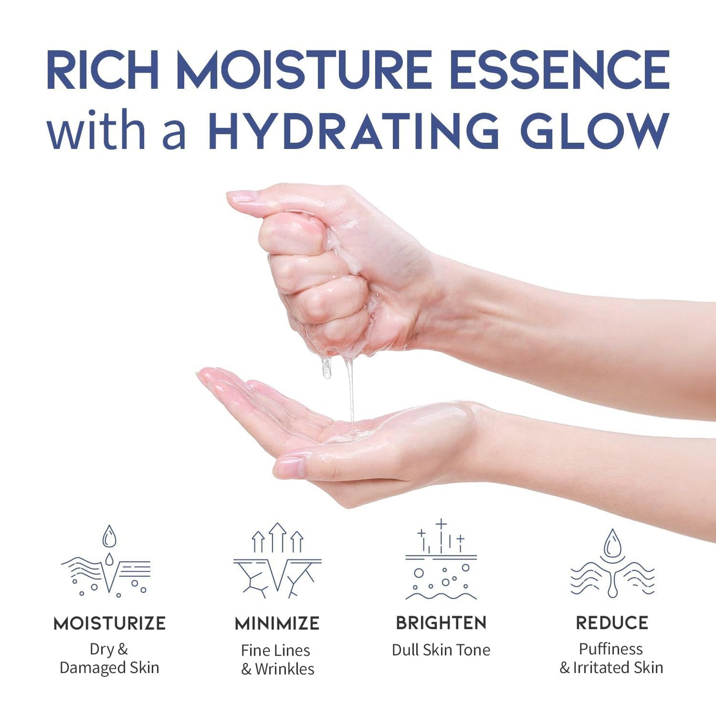 #OOTD Triple Hyaluronic Acid Serum Glowing Mask (10 Sheets) Korean Masks