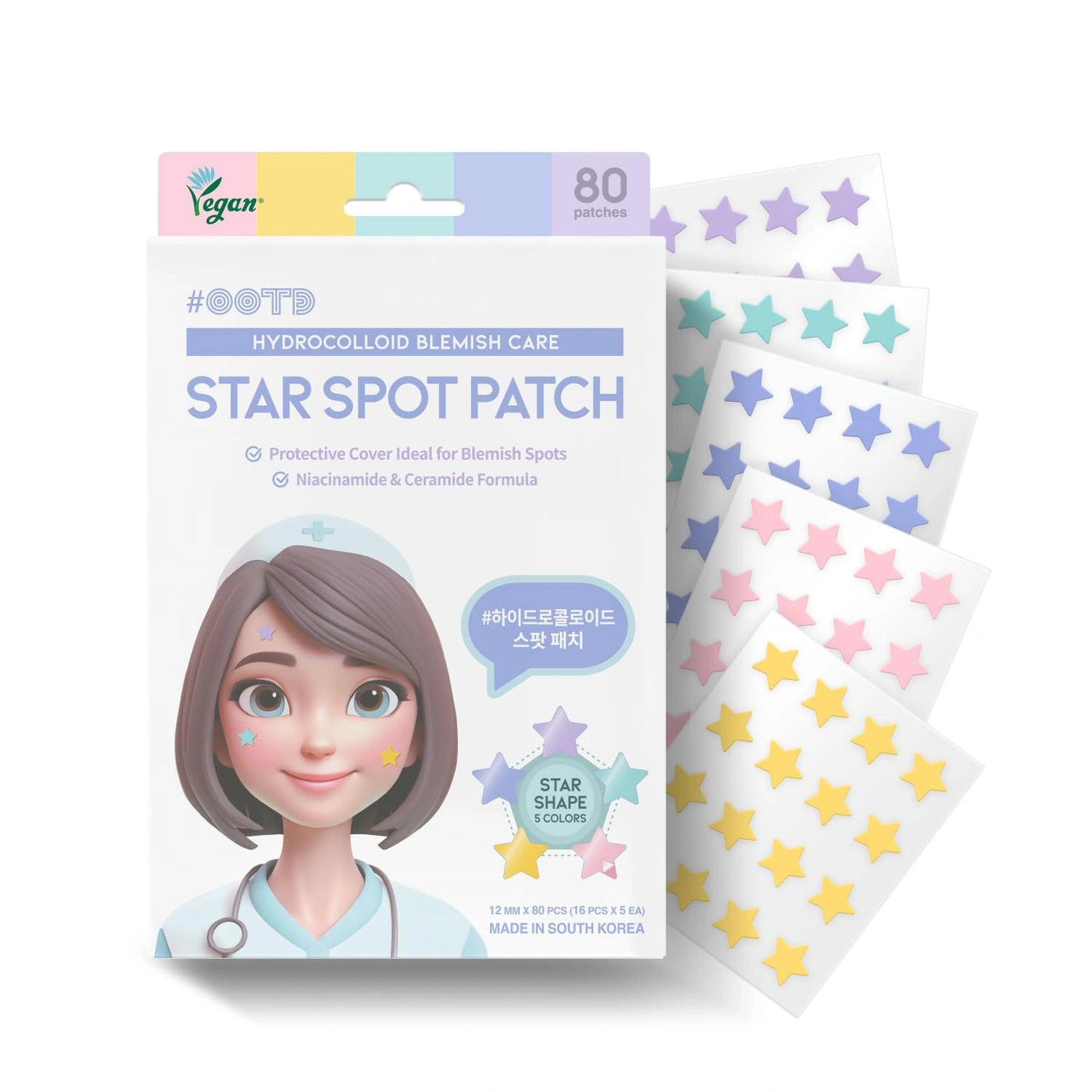#OOTD Star Spot Patch (80 Dots) Korean Spot Treatments