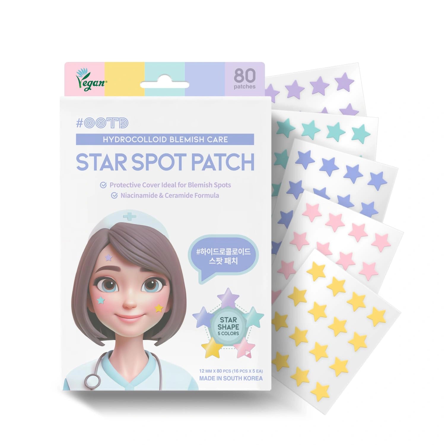 #OOTD Star Spot Patch (80 Dots) Korean Spot Treatments
