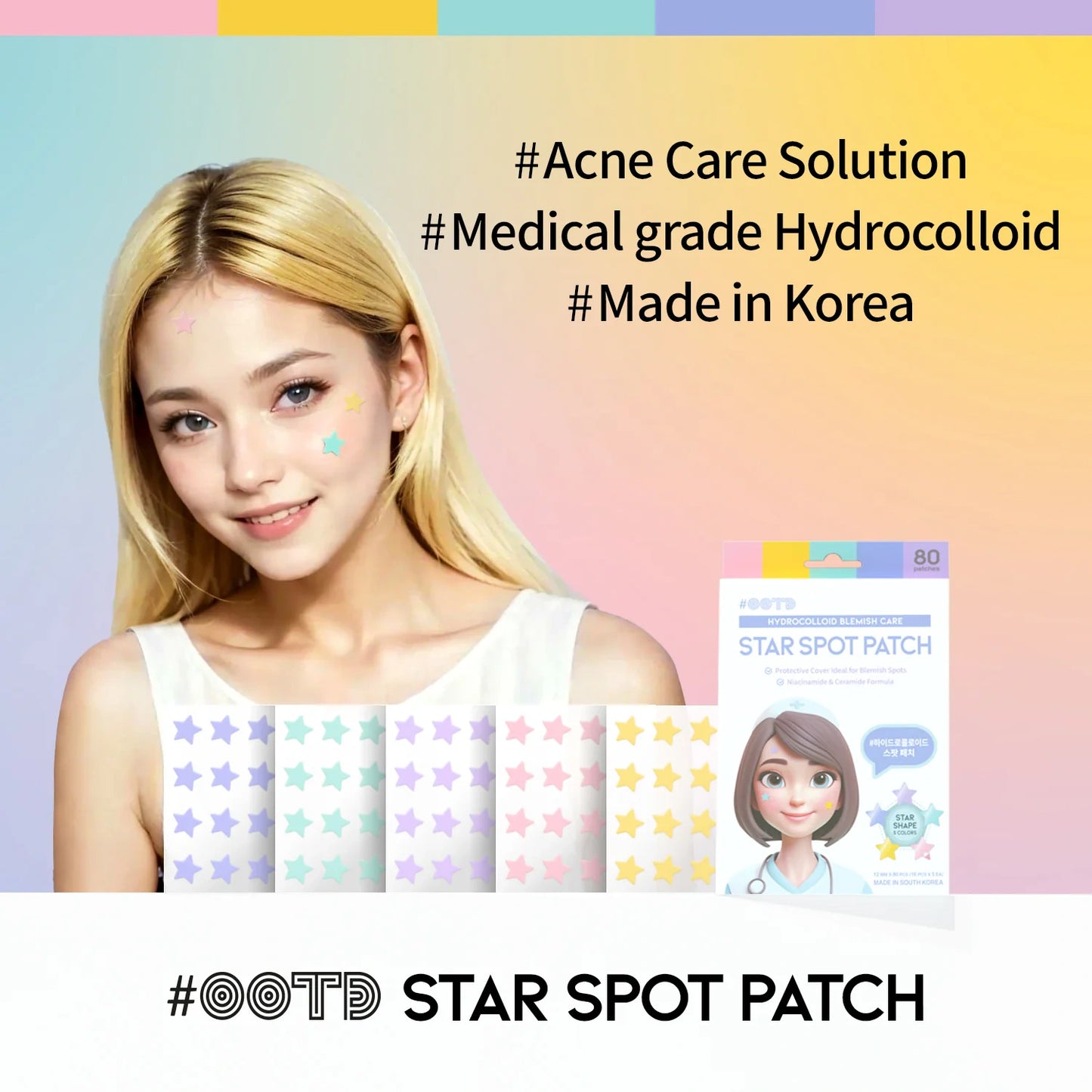 #OOTD Star Spot Patch (80 Dots) Korean Spot Treatments