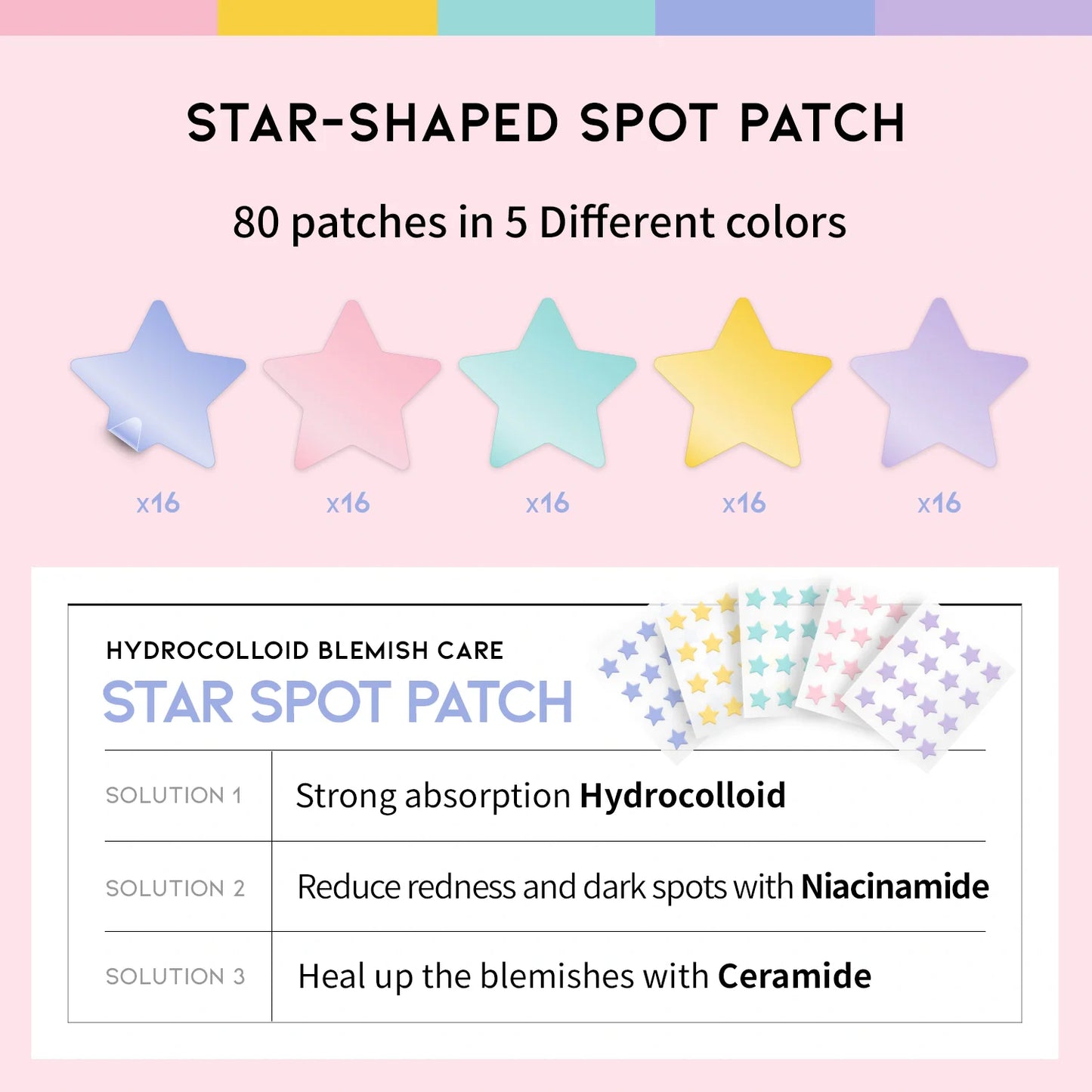 #OOTD Star Spot Patch (80 Dots) Korean Spot Treatments