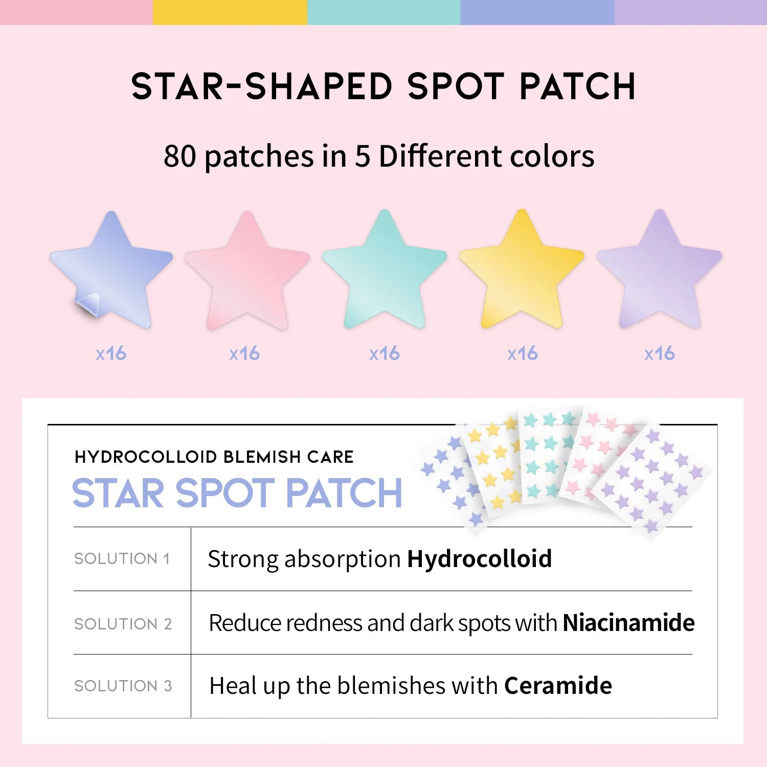 #OOTD Star Spot Patch (80 Dots) Korean Spot Treatments
