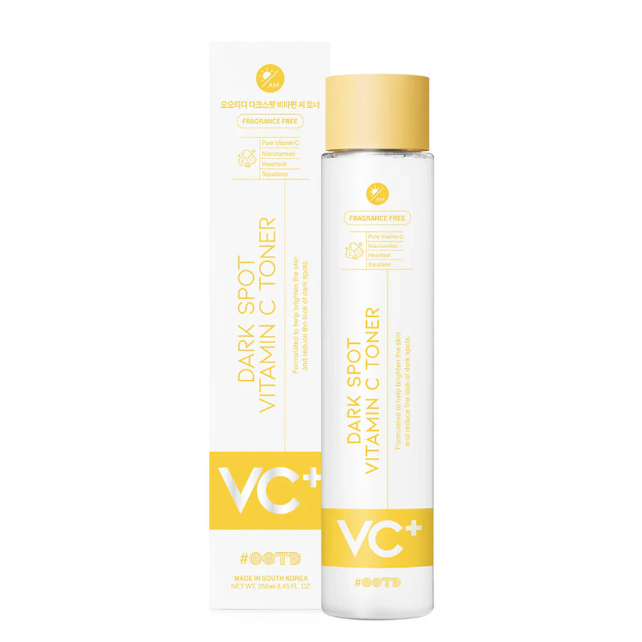 #OOTD Dark Spot Vitamin C Toner 250ml bottle and carton