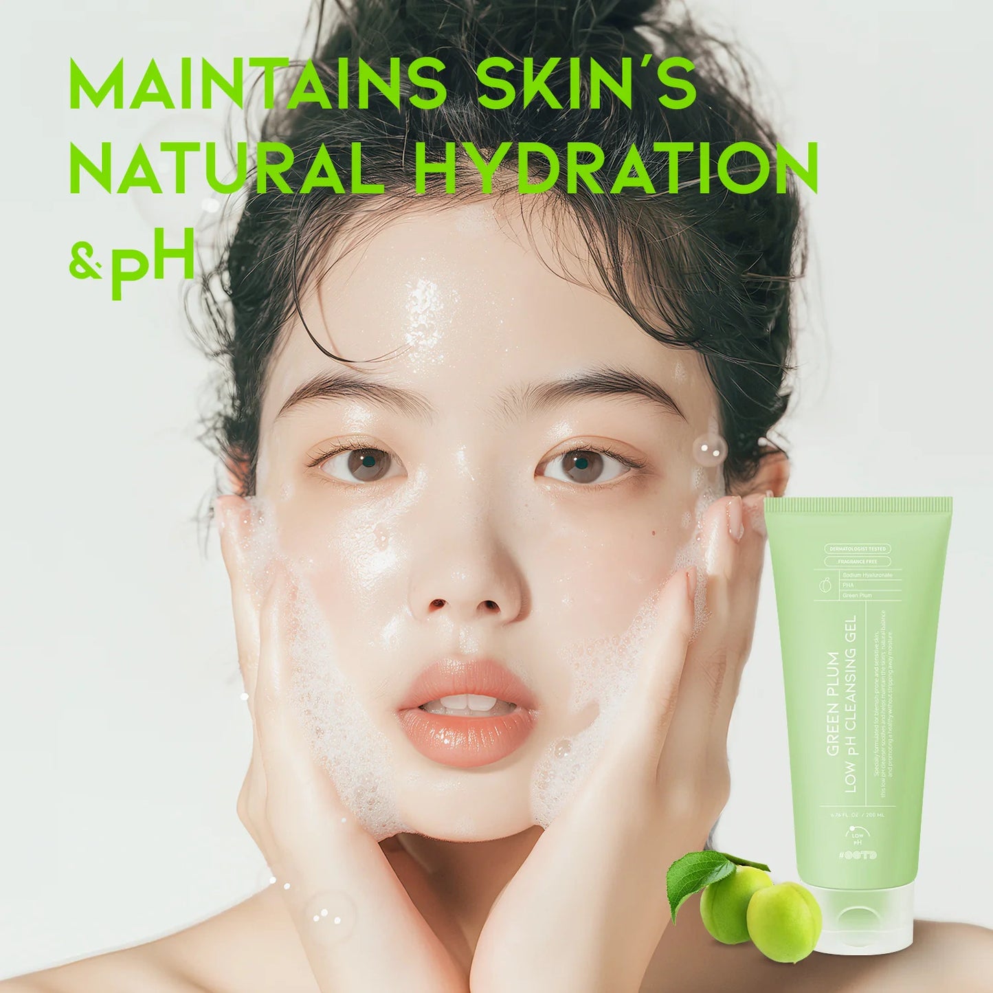 #OOTD Green Plum Low pH Cleansing Gel Korean Cleansers