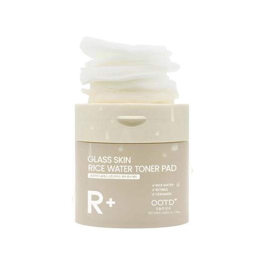#OOTD Glass Skin Rice Water Toner Pad (70 Pads) Korean Toner Pads