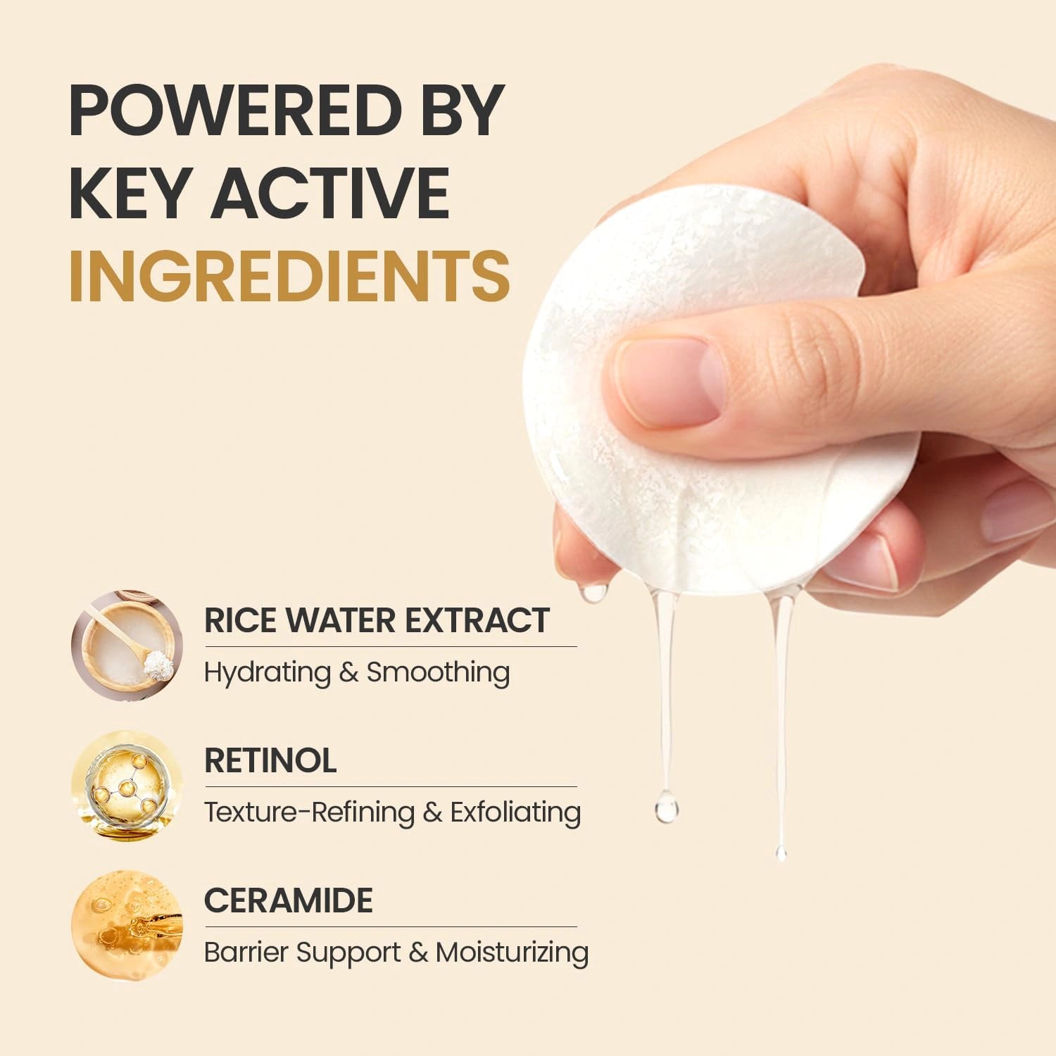 #OOTD Glass Skin Rice Water Toner Pad (70 Pads) Korean Toner Pads
