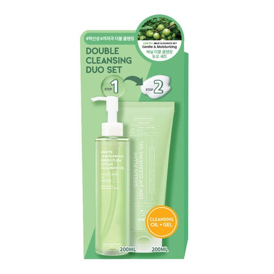 #OOTD Green Plum Low pH Cleansing Duo Set Korean Cleansers
