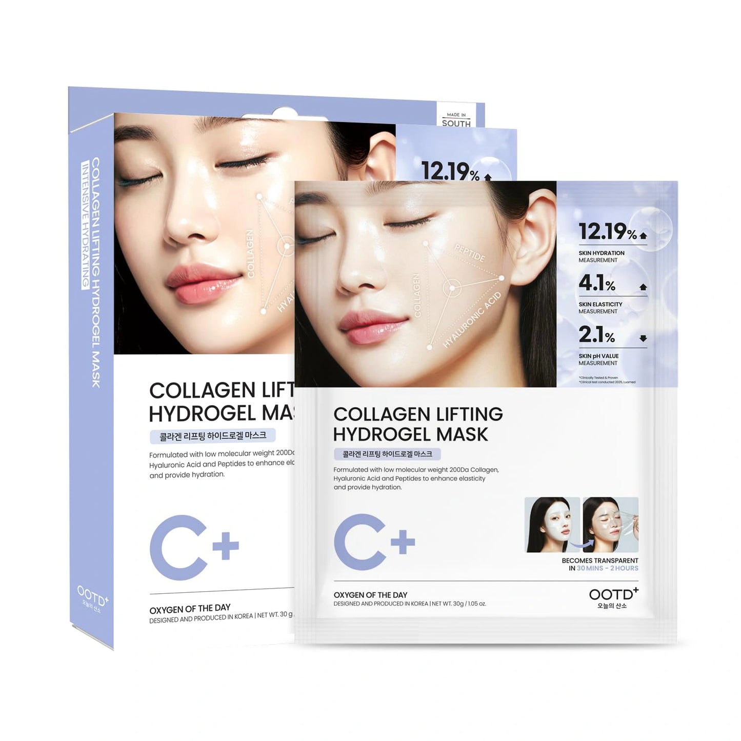 #OOTD Collagen Lifting Hydrogel Mask (5 Sheets) Korean Masks