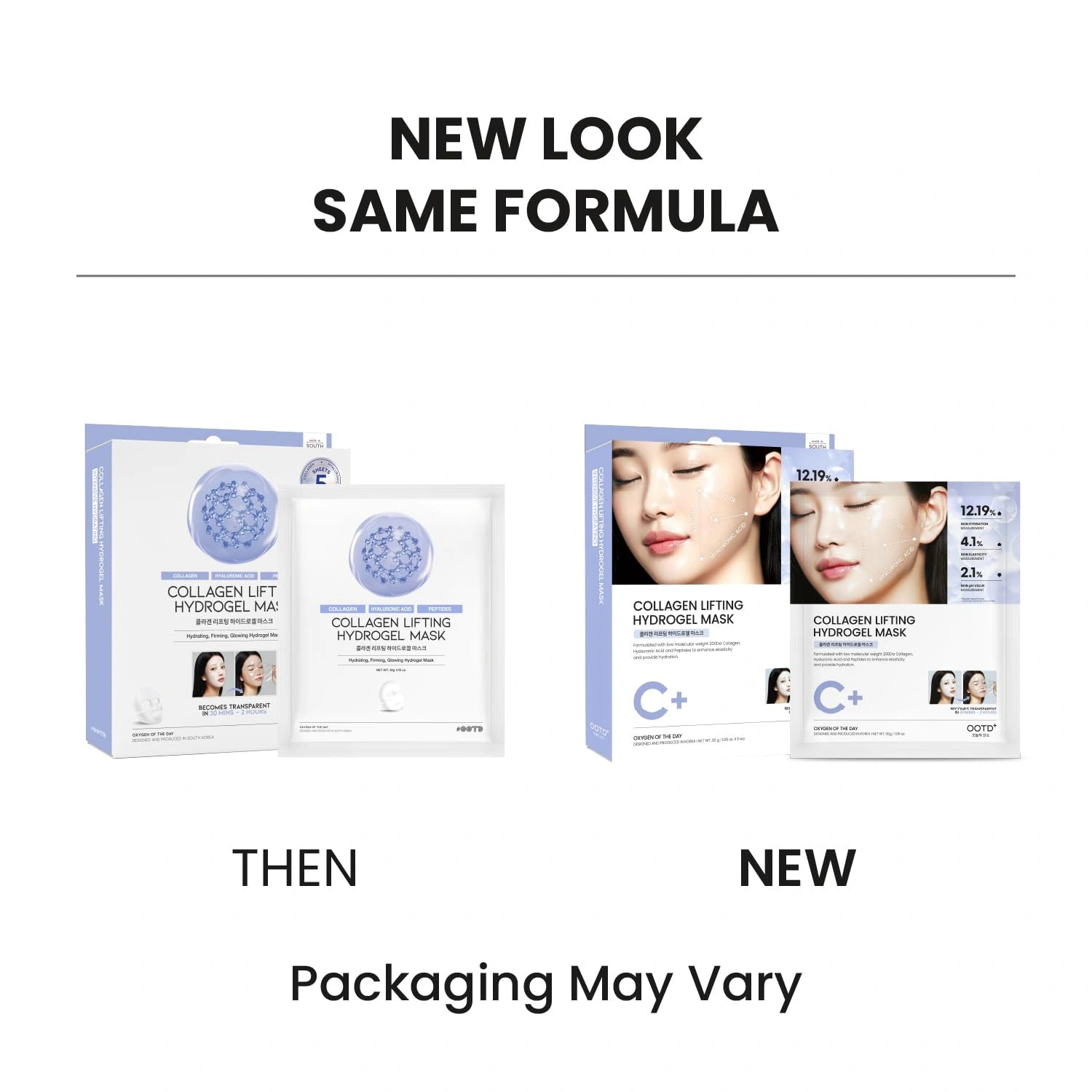 #OOTD Collagen Lifting Hydrogel Mask (5 Sheets) Korean Masks