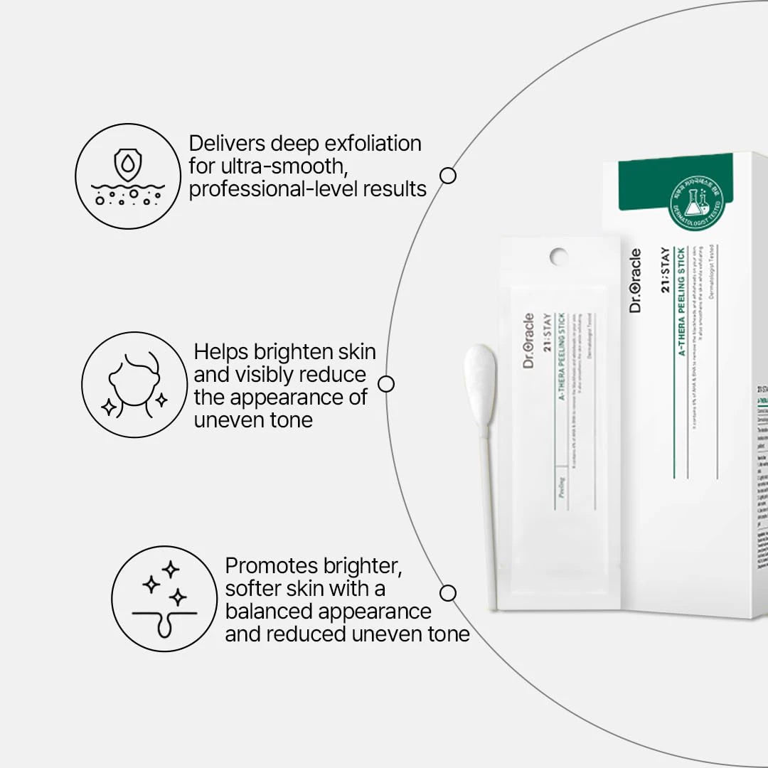 Dr. Oracle 21;Stay A-Thera Peeling Stick (10 Sticks) Korean Exfoliators