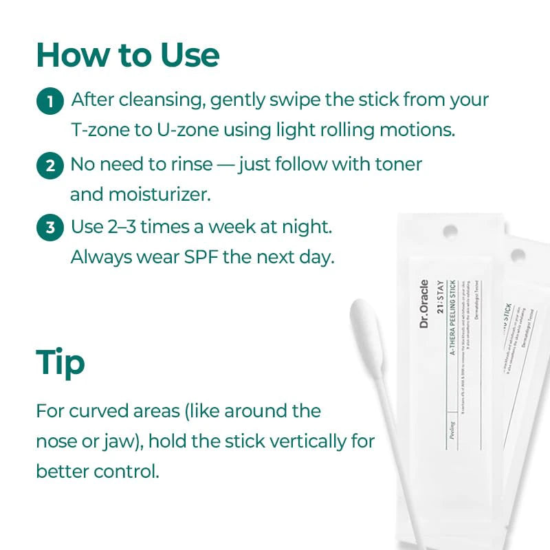 Dr. Oracle 21;Stay A-Thera Peeling Stick (10 Sticks) Korean Exfoliators