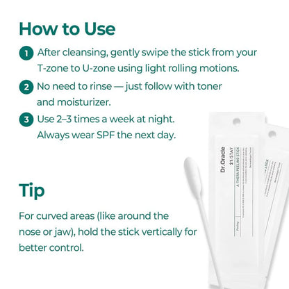 Dr. Oracle 21;Stay A-Thera Peeling Stick (10 Sticks) Korean Exfoliators