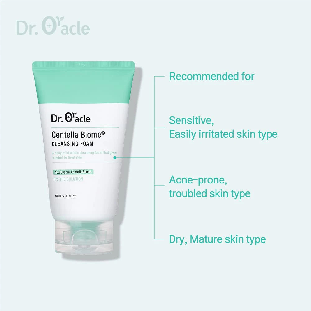 Dr. Oracle Centella Biome Cleansing Foam Korean Cleansers