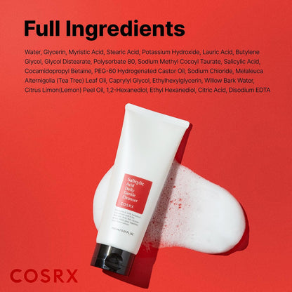 COSRX Salicylic Acid Daily Gentle Cleanser 150ml, facial cleanser product gallery view.