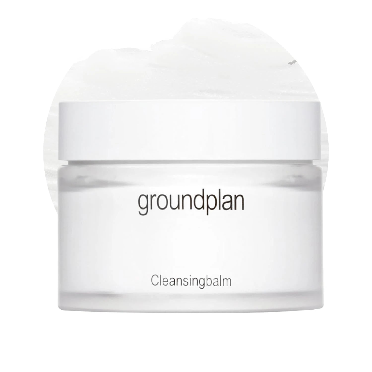 groundplan Cleansing Balm Makeup Remover 90g jar shown on a white background.