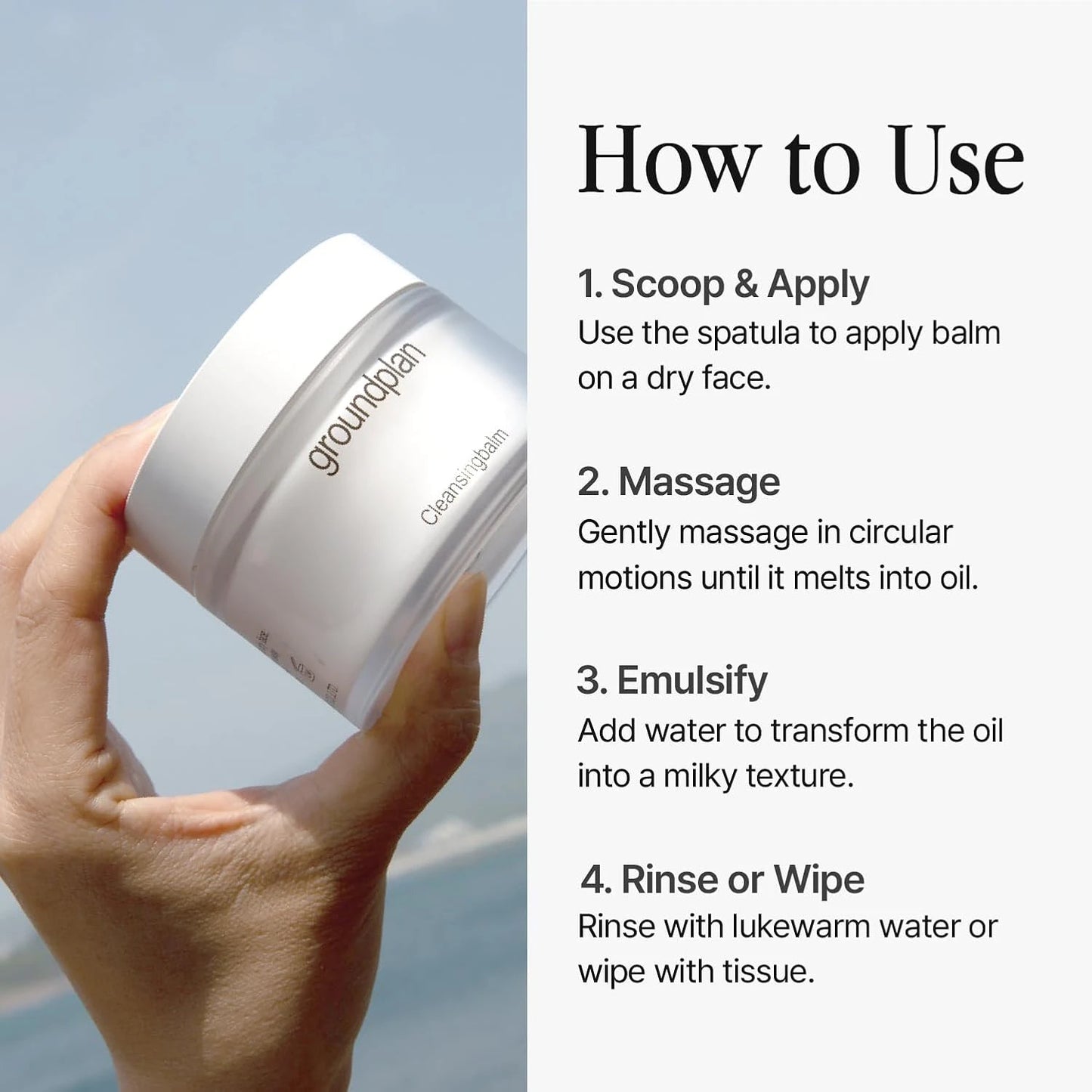 groundplan Cleansing Balm (90 g) Korean Cleansers