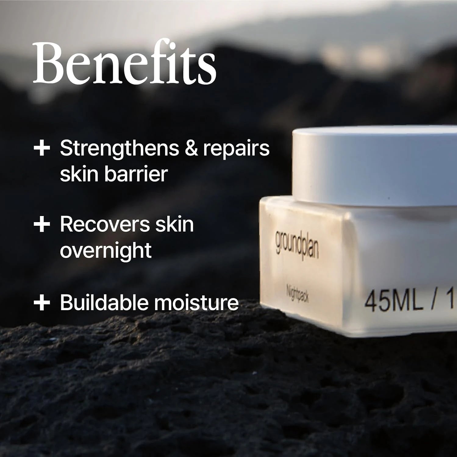 groundplan Nightpack (45 ml) Korean Moisturizers
