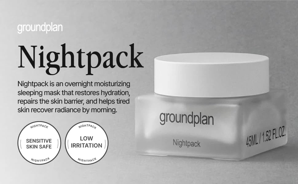 groundplan Nightpack (45 ml) Korean Moisturizers