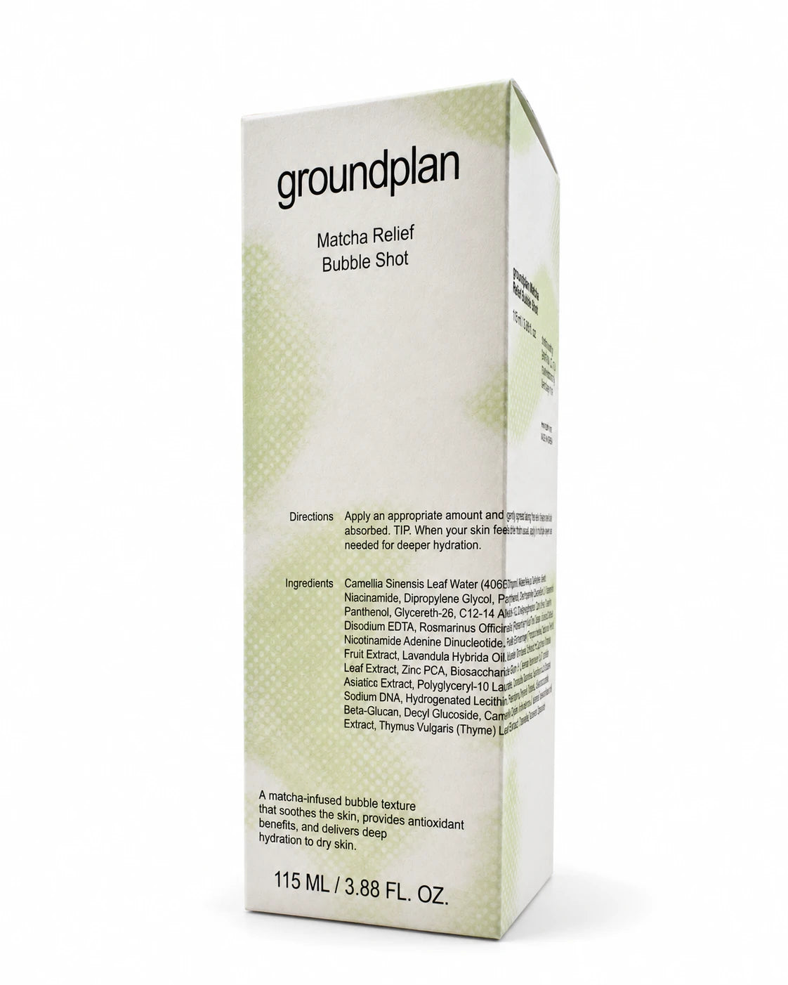 groundplan Matcha Relief Bubble Shot 115ml