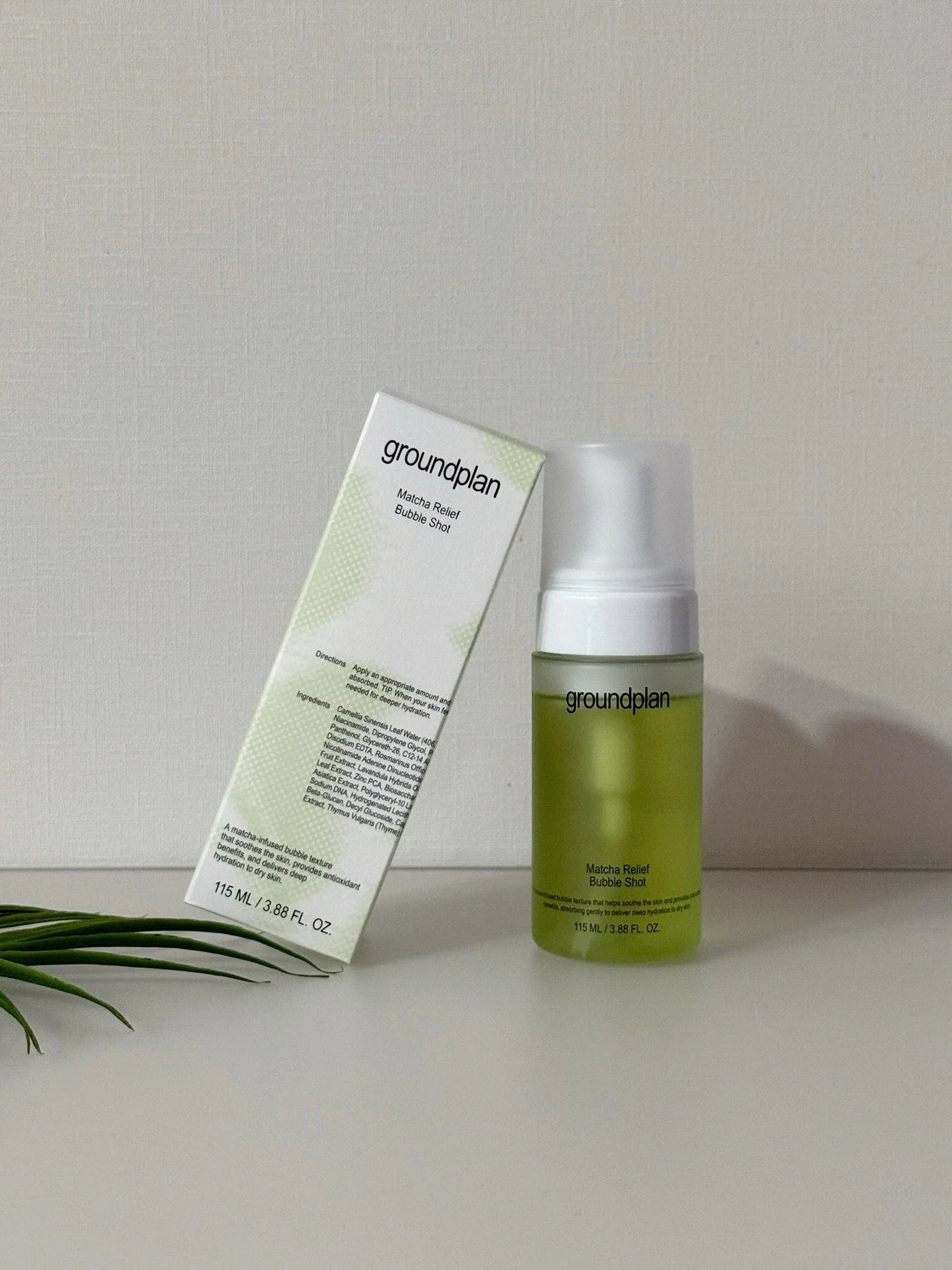 groundplan Matcha Relief Bubble Shot 115ml