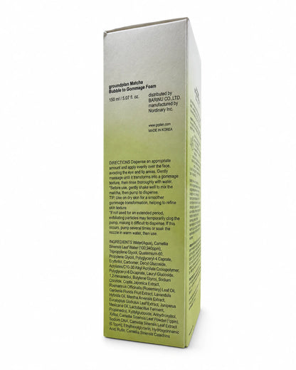 groundplan Matcha Bubble to Gommage Foam 150ml
