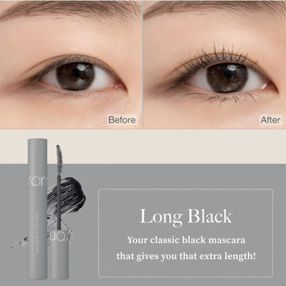 rom&nd Han All Fix Mascara L01 Long Black, 7g