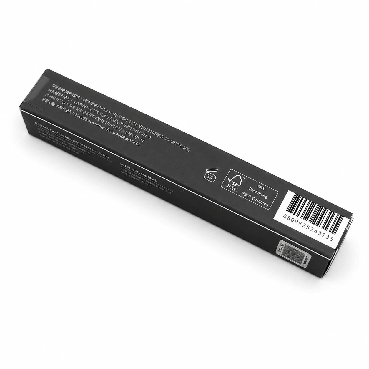 rom&nd Han All Fix Mascara L01 Long Black, 7g