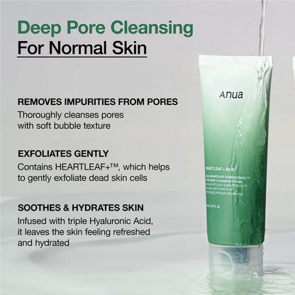 ANUA Heartleaf Quercetinol Pore Deep Cleansing Foam 150ml product image 03