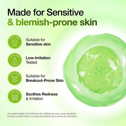 ANUA Azelaic Acid 10 Hyaluron Redness Soothing Serum suitability graphic for sensitive and blemish-prone skin