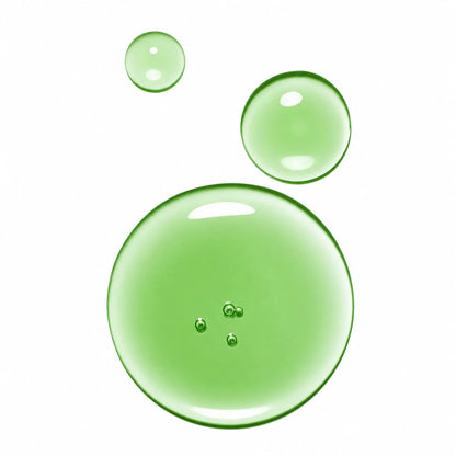 ANUA Azelaic Acid 10 Hyaluron Redness Soothing Serum green serum droplets on white background